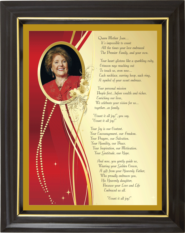 framed poem